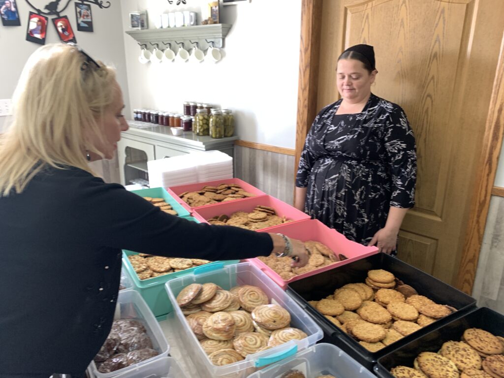 Many Mennonites run small businesses selling home-made goods to visitors like the Unger-Kroeker family in Cuauhtémoc. (Photo by Mark Stachiew)