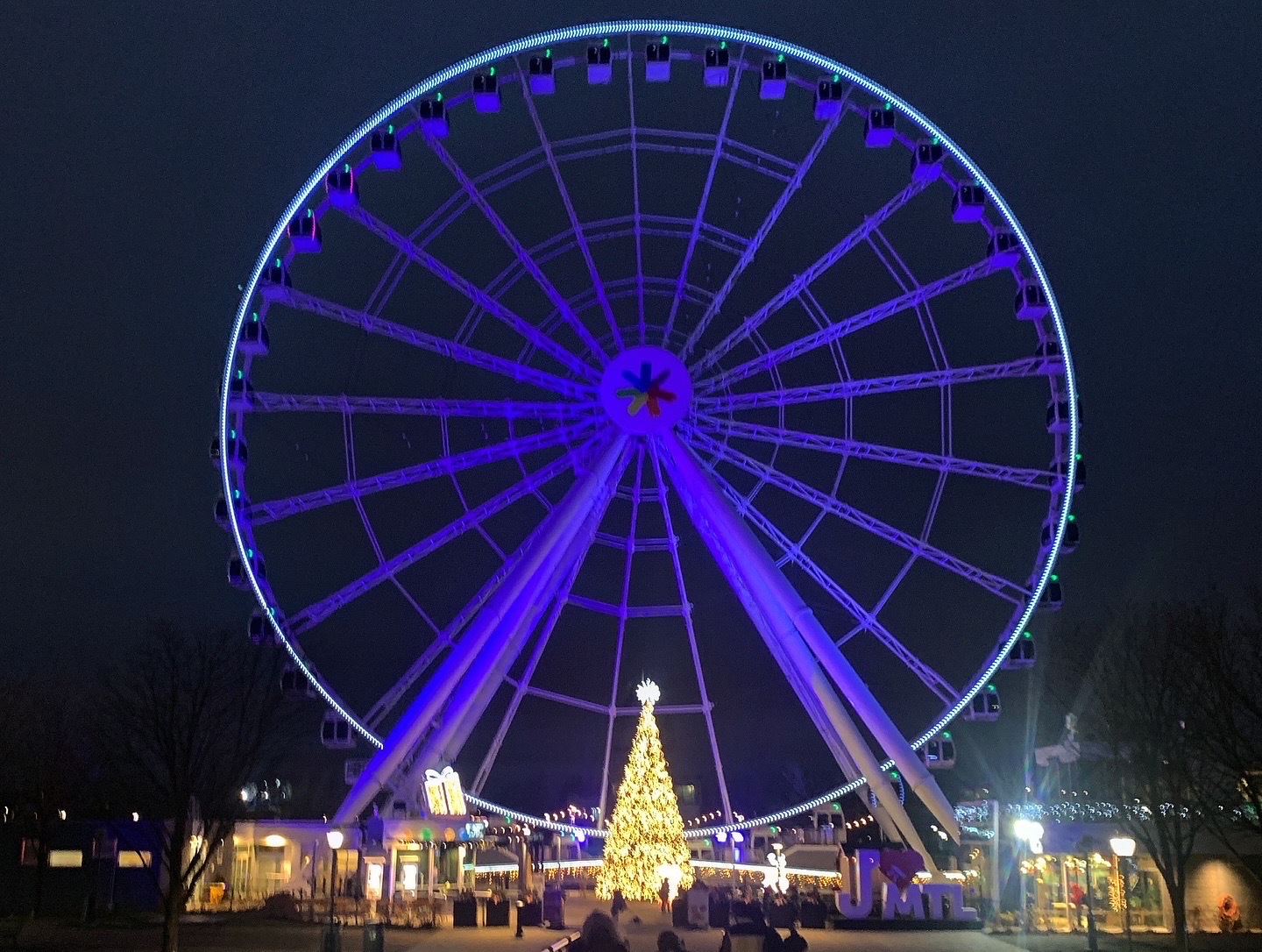 Le Grand Roue de Montréal in the city's Old Port is one of its most distinctive tourist attractions. (Photo by Mark Stachiew)