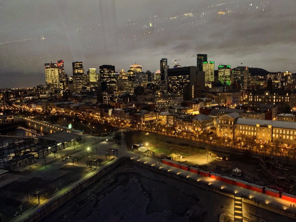 The view of Montreal from the Le Grand Roue. (Photo by Mark Stachiew)