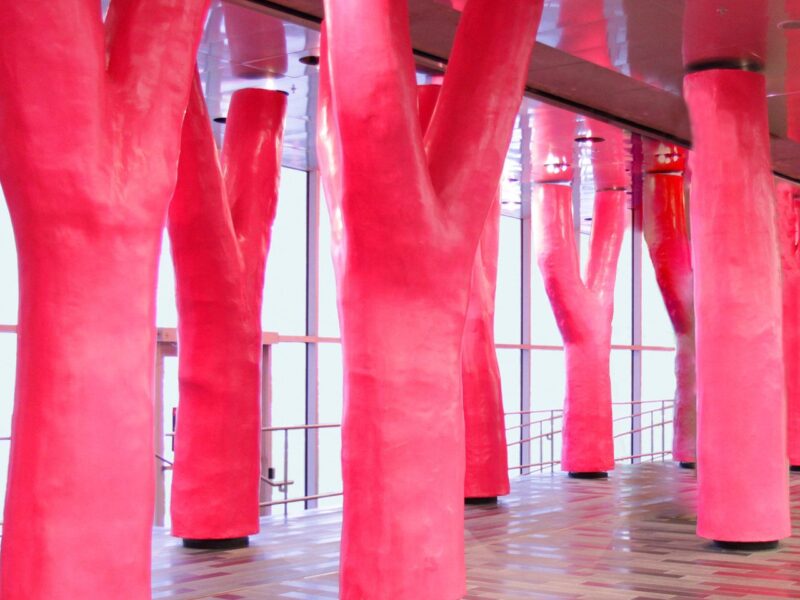 The Lipstick Forest is one of Montreal's most iconic works of public art.