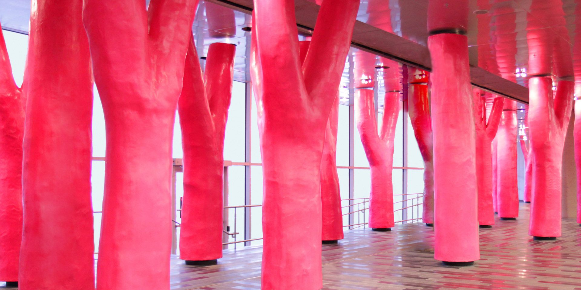 The Lipstick Forest is one of Montreal's most iconic works of public art.